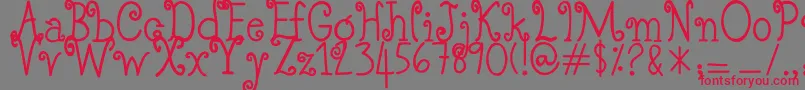 SoFarSoGood Font – Red Fonts on Gray Background