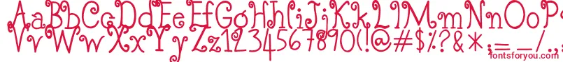 SoFarSoGood Font – Red Fonts on White Background