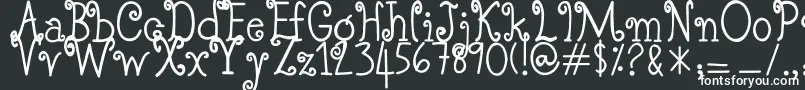 Шрифт SoFarSoGood – белые шрифты на чёрном фоне