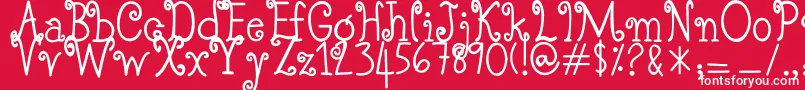 SoFarSoGood Font – White Fonts on Red Background