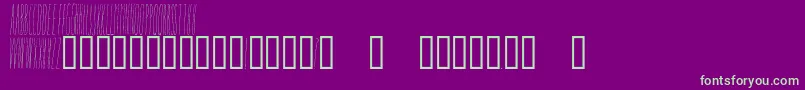 Шрифт SleepingOnACloud – зелёные шрифты на фиолетовом фоне