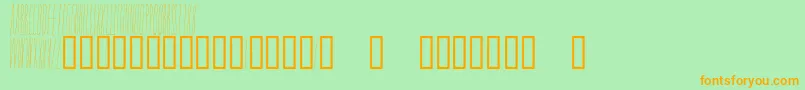 SleepingOnACloud Font – Orange Fonts on Green Background