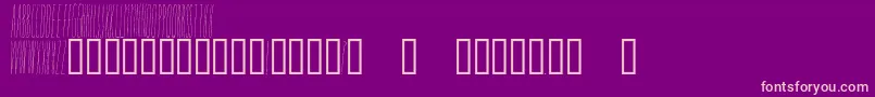 フォントSleepingOnACloud – 紫の背景にピンクのフォント