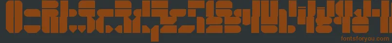 NussMotorsports Font – Brown Fonts on Black Background