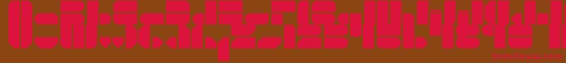 NussMotorsports Font – Red Fonts on Brown Background