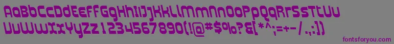 PlasmaticaRevBoldItalic Font – Purple Fonts on Gray Background