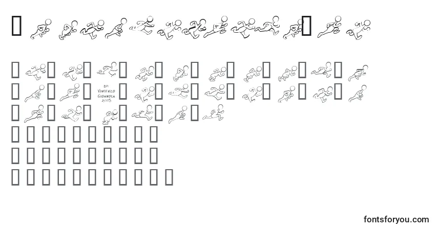 PrestonblairRun-fontti – aakkoset, numerot, erikoismerkit