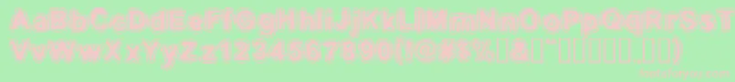 EmbryonicInside Font – Pink Fonts on Green Background