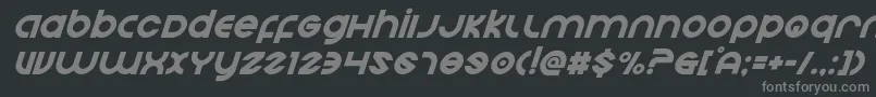 Шрифт Echostationsuperital – серые шрифты на чёрном фоне