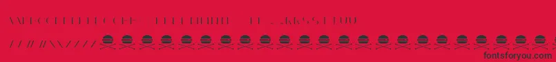 AcnedemoRegular Font – Black Fonts on Red Background