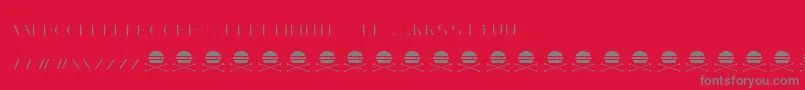 AcnedemoRegular Font – Gray Fonts on Red Background