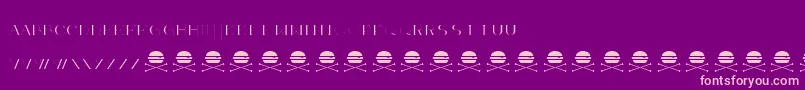AcnedemoRegular Font – Pink Fonts on Purple Background