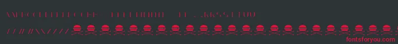 AcnedemoRegular Font – Red Fonts on Black Background