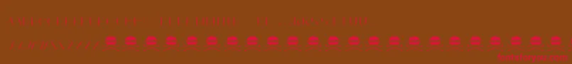 AcnedemoRegular Font – Red Fonts on Brown Background