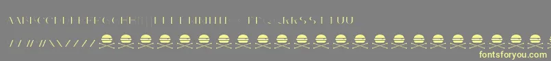 AcnedemoRegular Font – Yellow Fonts on Gray Background