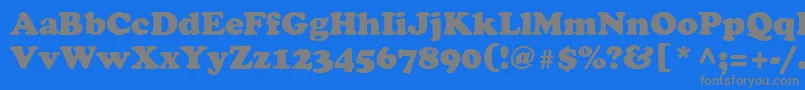 Agccr Font – Gray Fonts on Blue Background