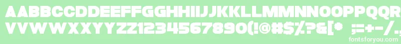 Folklore Font – White Fonts on Green Background
