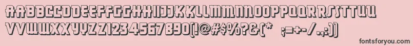Dancingdonutsnf Font – Black Fonts on Pink Background