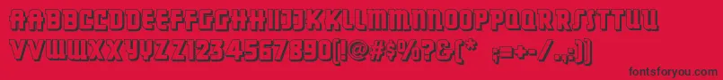 Dancingdonutsnf Font – Black Fonts on Red Background