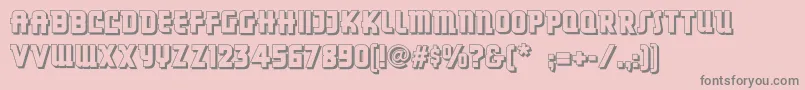 Dancingdonutsnf Font – Gray Fonts on Pink Background