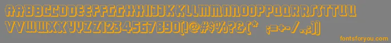 Dancingdonutsnf Font – Orange Fonts on Gray Background