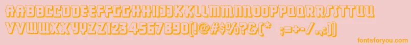 Dancingdonutsnf Font – Orange Fonts on Pink Background