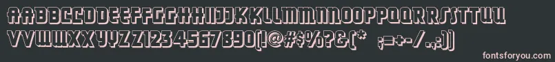 Dancingdonutsnf Font – Pink Fonts on Black Background