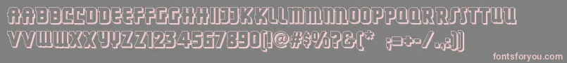 Dancingdonutsnf Font – Pink Fonts on Gray Background