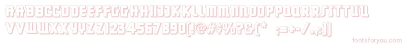 Dancingdonutsnf-fontti – vaaleanpunaiset fontit valkoisella taustalla