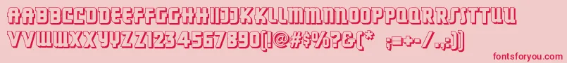 Dancingdonutsnf Font – Red Fonts on Pink Background