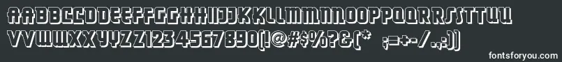Dancingdonutsnf Font – White Fonts on Black Background