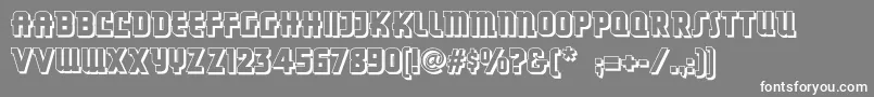フォントDancingdonutsnf – 灰色の背景に白い文字