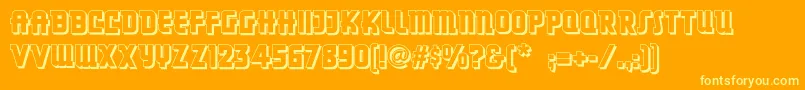 Dancingdonutsnf Font – Yellow Fonts on Orange Background