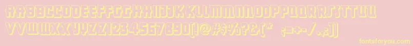 Dancingdonutsnf Font – Yellow Fonts on Pink Background