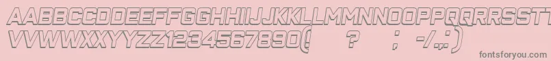 More about ClosenessOutlineItalic Font ClosenessOutlineItalic Font – Gray Fonts on Pink Background