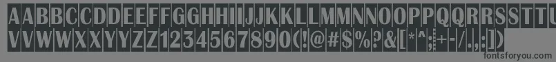 Albion9 Font – Black Fonts on Gray Background