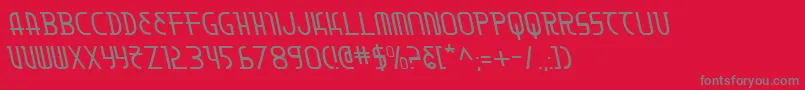 MoonDartLeftalic Font – Gray Fonts on Red Background
