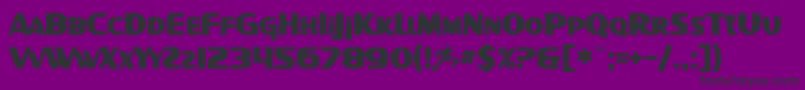 SfIntellivisedBold Font – Black Fonts on Purple Background