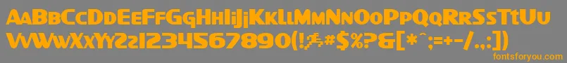 SfIntellivisedBold Font – Orange Fonts on Gray Background