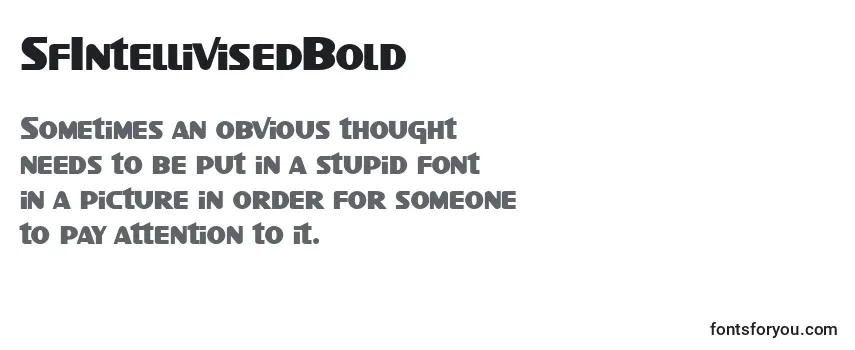 Review of the SfIntellivisedBold Font