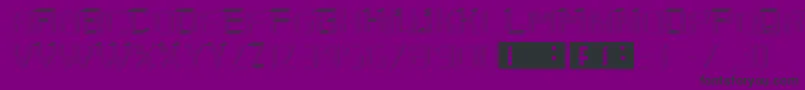 SaytwoRegular Font – Black Fonts on Purple Background