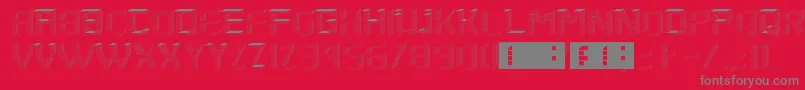 SaytwoRegular Font – Gray Fonts on Red Background