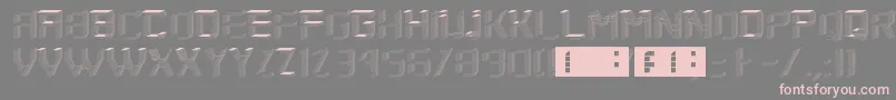 Шрифт SaytwoRegular – розовые шрифты на сером фоне