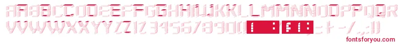 フォントSaytwoRegular – 白い背景に赤い文字