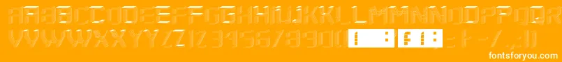 SaytwoRegular Font – White Fonts on Orange Background