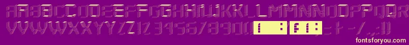 En savoir plus sur la police SaytwoRegular Police SaytwoRegular – polices jaunes sur fond violet