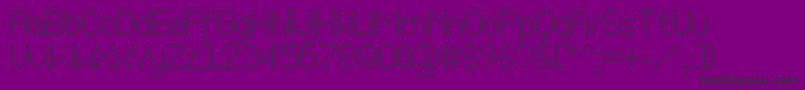 Perfoc Font – Black Fonts on Purple Background