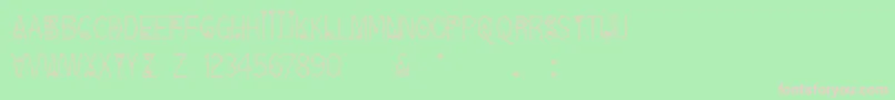 Bonesroses Font – Pink Fonts on Green Background