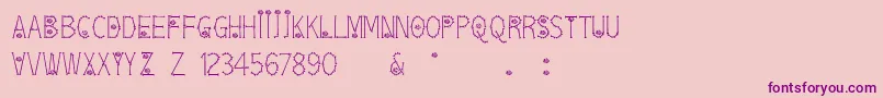 Bonesroses Font – Purple Fonts on Pink Background