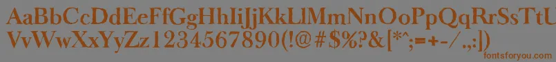 BaskeroldantiqueBold Font – Brown Fonts on Gray Background